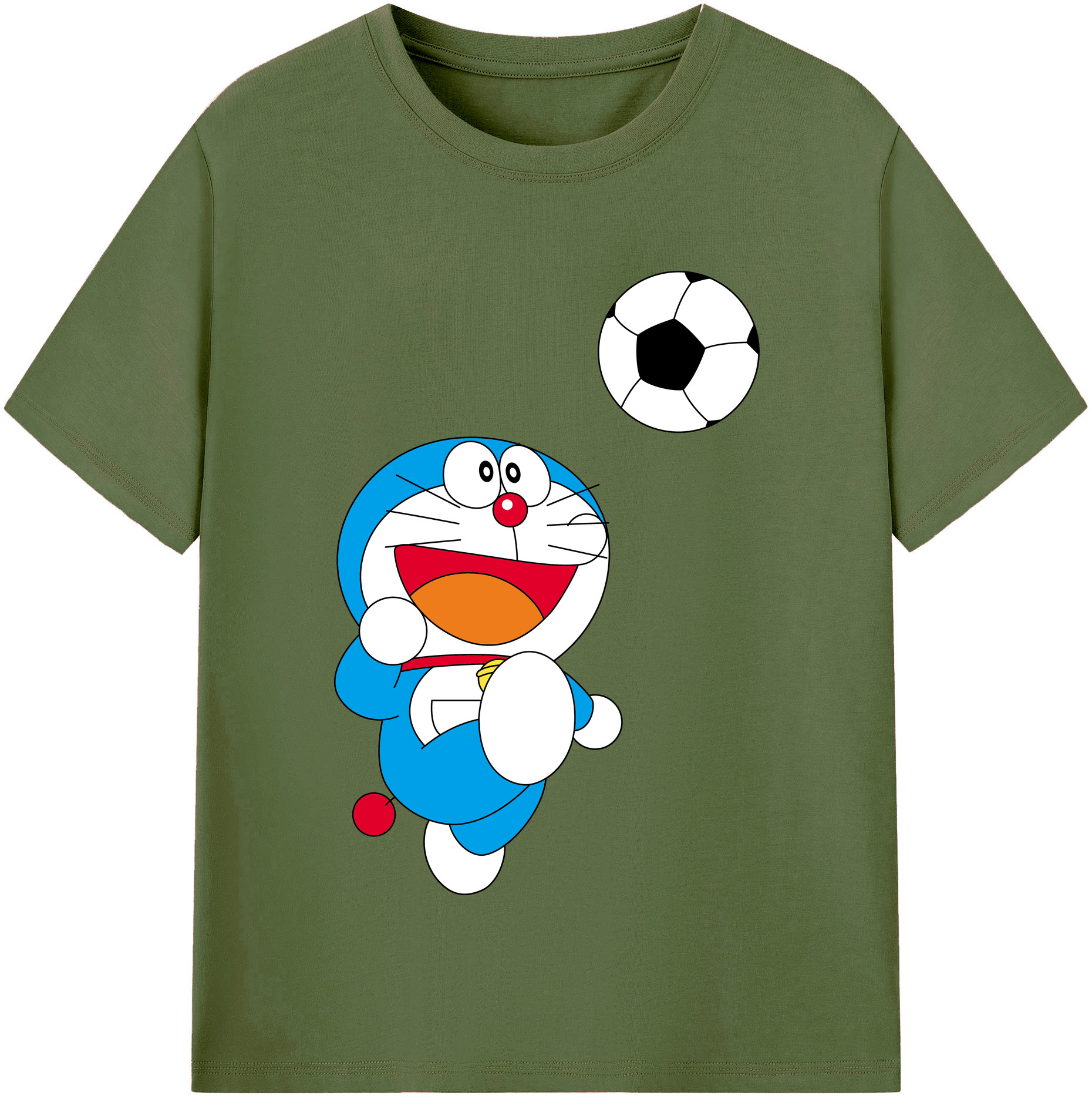 （画像用） ドラえもん Doraemon 綿100％半袖Tシャツ（フロントプリント）